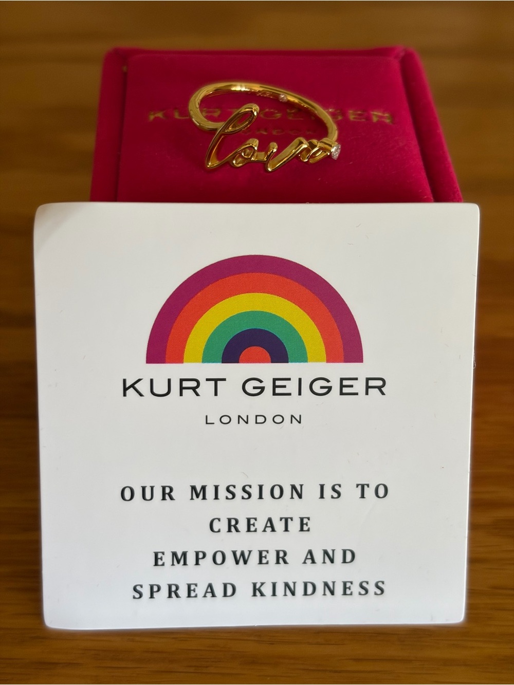 Kurt Geiger “Love” Ring
